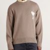 Logo-Intarsia Wool and Cotton-Blend Sweater - FR Logo-Intarsia Wool and Cotton-Blend Sweater - FR