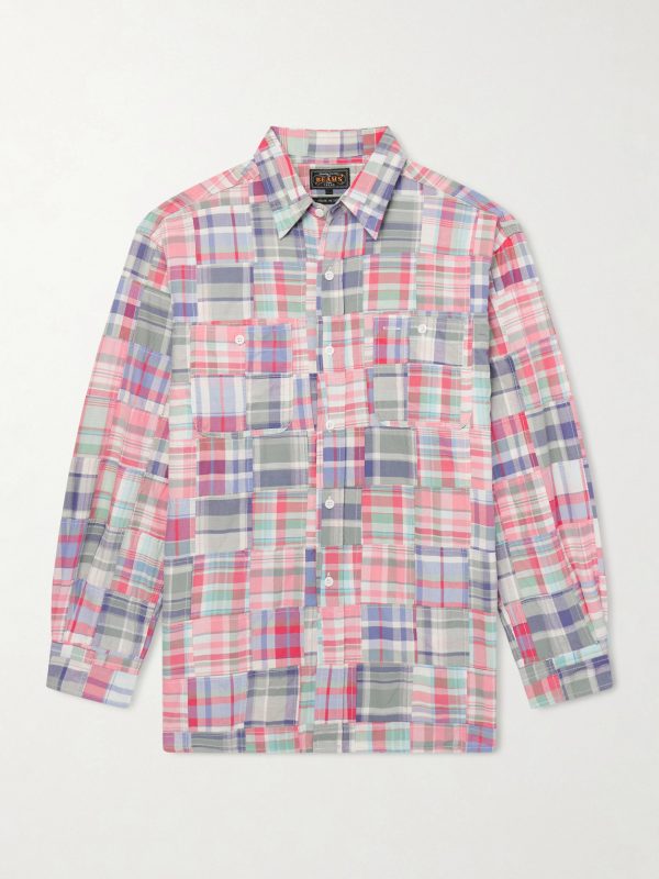 Patchwork Checked Cotton Jacket