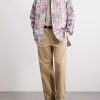 Patchwork Checked Cotton Jacket - OU