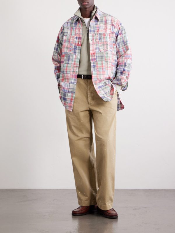 Patchwork Checked Cotton Jacket - OU