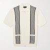 Striped Knitted Half-Zip Polo Shirt Striped Knitted Half-Zip Polo Shirt