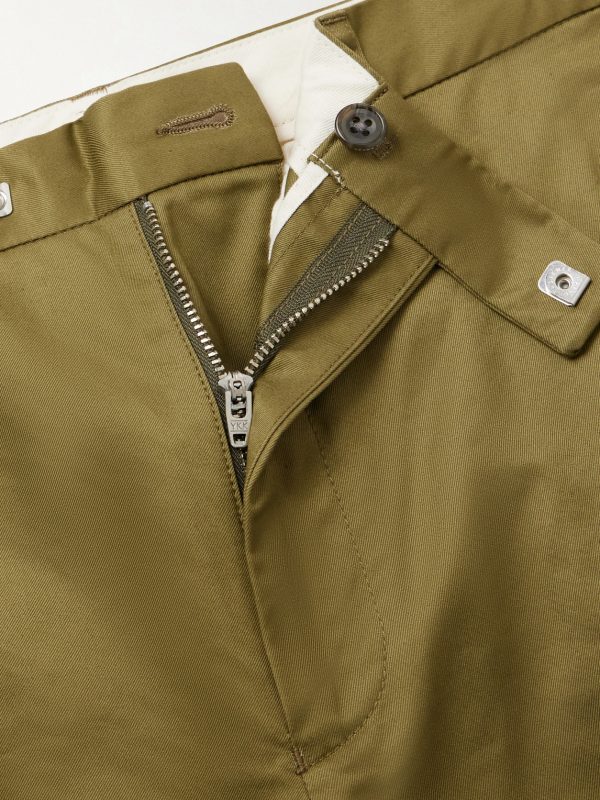 Ivy Straight-Leg Cotton-Twill Trousers - CU