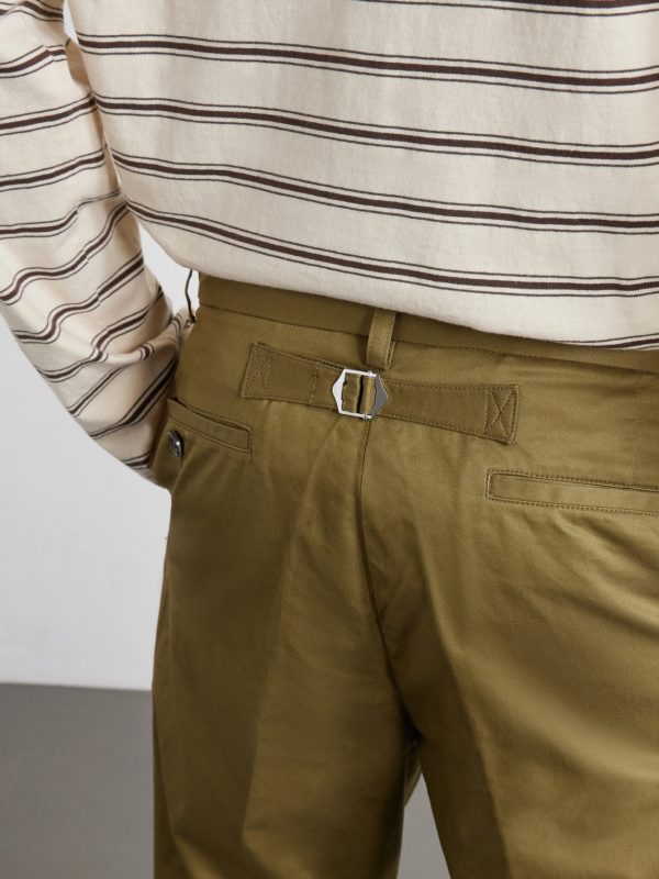 Ivy Straight-Leg Cotton-Twill Trousers - E2