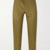 Ivy Straight-Leg Cotton-Twill Trousers