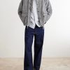 Button-Down Collar Checked Cotton Shirt - OU