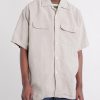 Convertible-Collar Linen Shirt - FR Convertible-Collar Linen Shirt - FR