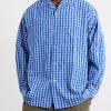 Camp-Collar Checked Cotton Shirt - FR Camp-Collar Checked Cotton Shirt - FR