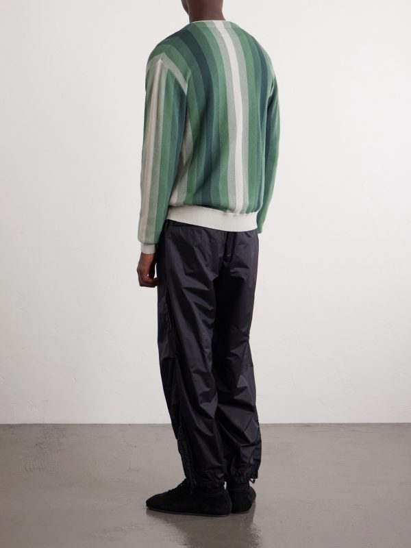 Striped Cotton Cardigan - BK