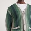 Striped Cotton Cardigan - CU