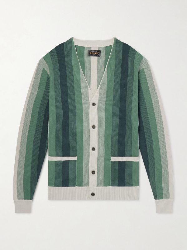 Striped Cotton Cardigan