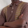 Jacquard-Knit Ramie and Cotton-Blend Polo Shirt - CU Jacquard-Knit Ramie and Cotton-Blend Polo Shirt - CU