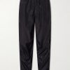 Wool-Blend Shell Drawstring Trousers Wool-Blend Shell Drawstring Trousers