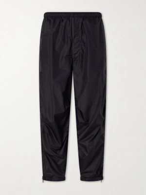 Wool-Blend Shell Drawstring Trousers