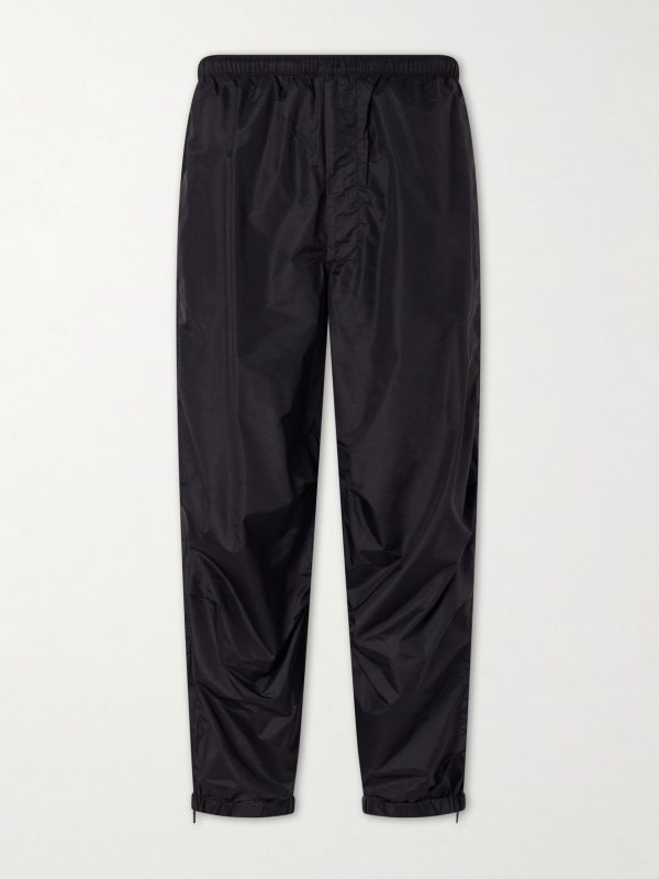 Wool-Blend Shell Drawstring Trousers Wool-Blend Shell Drawstring Trousers