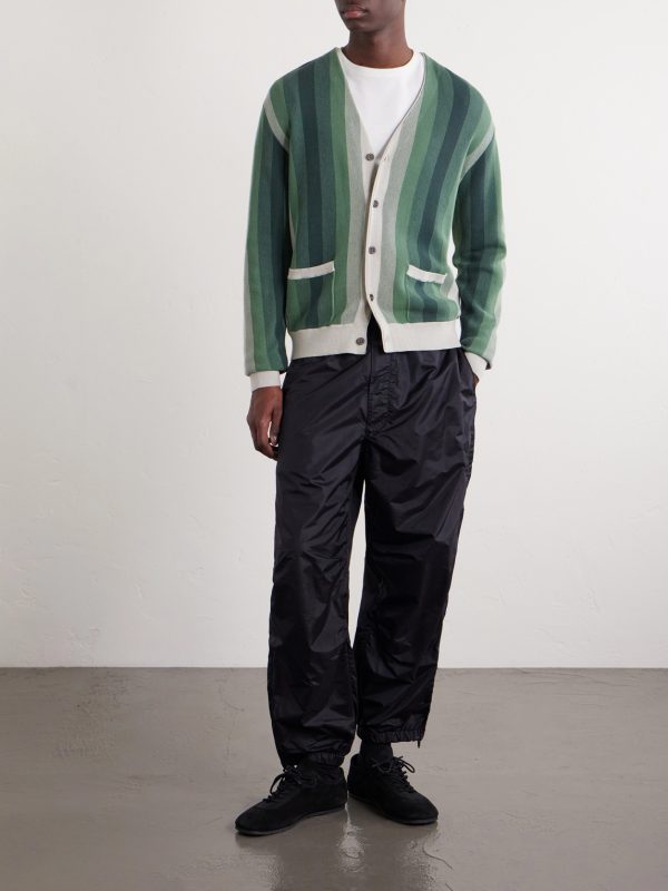 Wool-Blend Shell Drawstring Trousers - OU Wool-Blend Shell Drawstring Trousers - OU