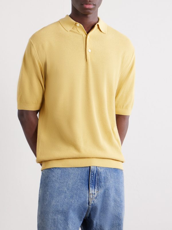Cotton-Blend Piqué Polo Shirt - FR Cotton-Blend Piqué Polo Shirt - FR