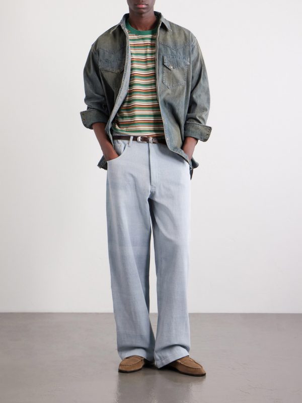Striped Cotton-Jersey T-Shirt - OU Striped Cotton-Jersey T-Shirt - OU
