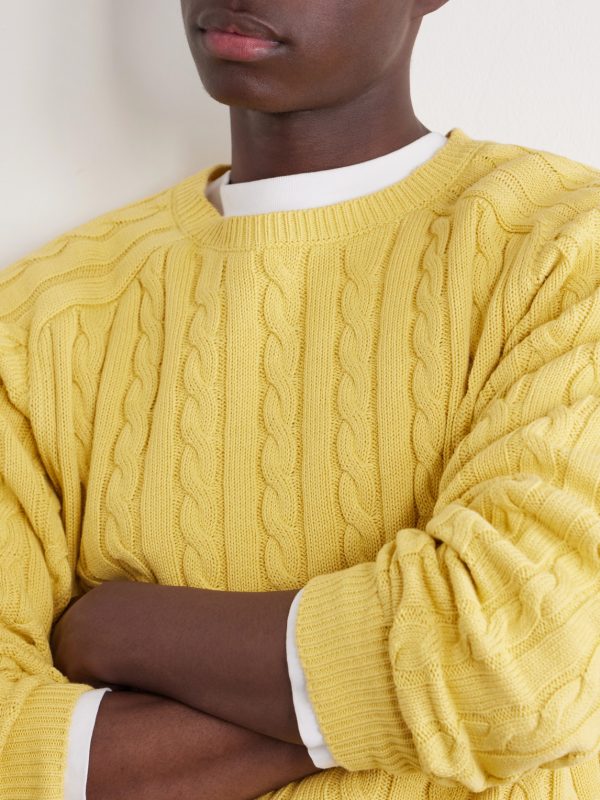 Cable-Knit Cotton Sweater - CU Cable-Knit Cotton Sweater - CU