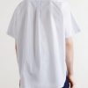 Button-Down Collar Striped Cotton Shirt - BK Button-Down Collar Striped Cotton Shirt - BK