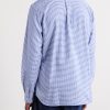 Button-Down Collar Checked Cotton Shirt - BK