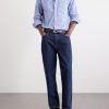 Button-Down Collar Checked Cotton Shirt - OU