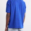 Striped Cotton-Blend Terry Polo Shirt - BK Striped Cotton-Blend Terry Polo Shirt - BK