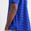 Striped Cotton-Blend Terry Polo Shirt - CU Striped Cotton-Blend Terry Polo Shirt - CU
