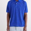 Striped Cotton-Blend Terry Polo Shirt - FR Striped Cotton-Blend Terry Polo Shirt - FR