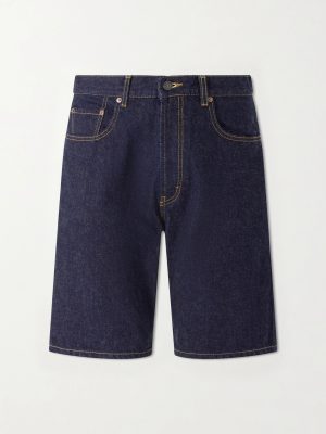 Straight-Leg Denim Shorts