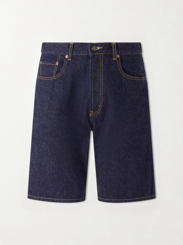 Straight-Leg Denim Shorts Straight-Leg Denim Shorts