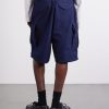 Straight-Leg Cotton-Ripstop Cargo Shorts - BK