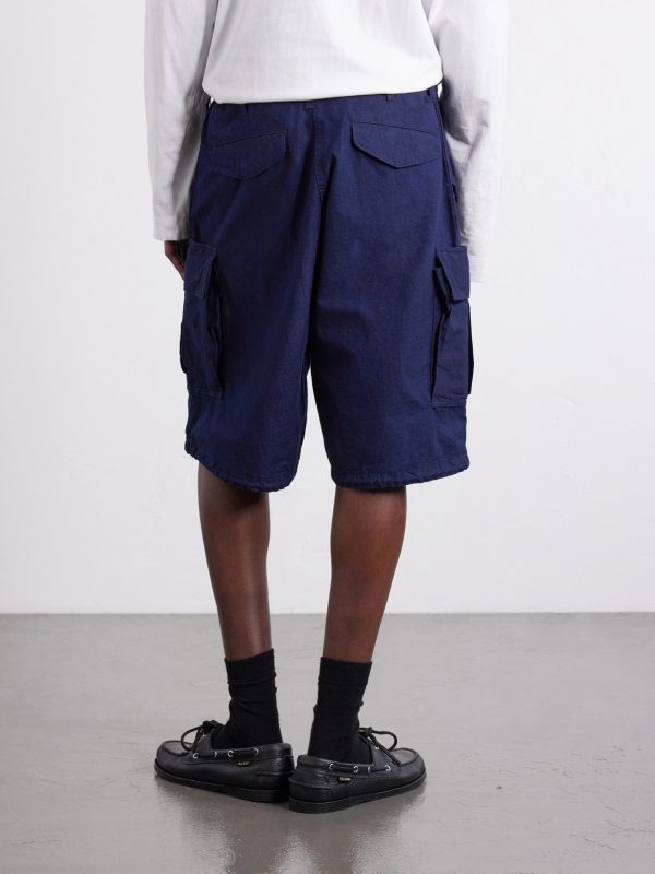 Straight-Leg Cotton-Ripstop Cargo Shorts - BK