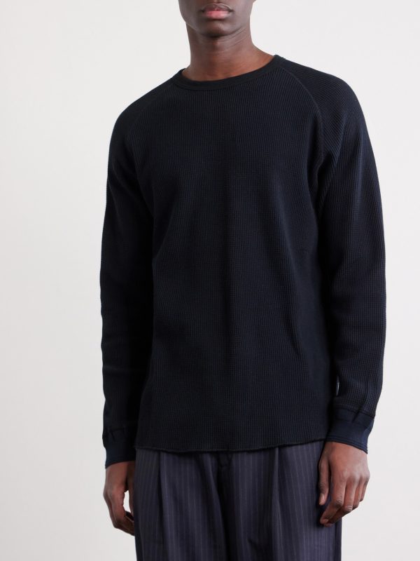 Thermal Waffle-Knit Cotton T-Shirt - FR Thermal Waffle-Knit Cotton T-Shirt - FR