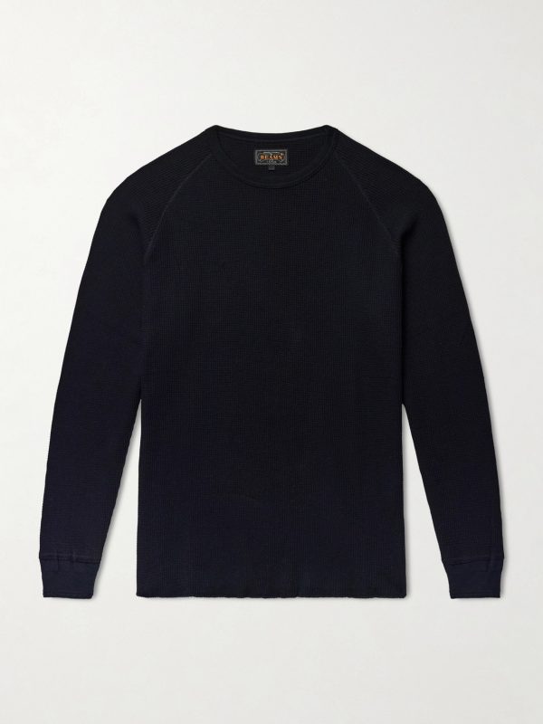 Thermal Waffle-Knit Cotton T-Shirt Thermal Waffle-Knit Cotton T-Shirt