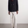 Double-Breasted Grain de Poudre Wool Blazer - OU Double-Breasted Grain de Poudre Wool Blazer - OU