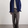 Cable-Knit Cotton Polo Shirt - OU Cable-Knit Cotton Polo Shirt - OU