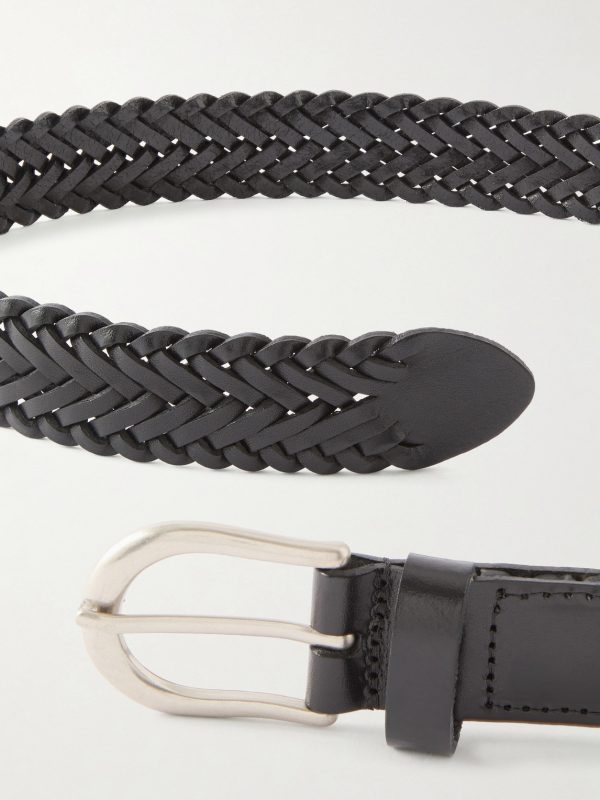 3cm Woven Leather Belt - CU