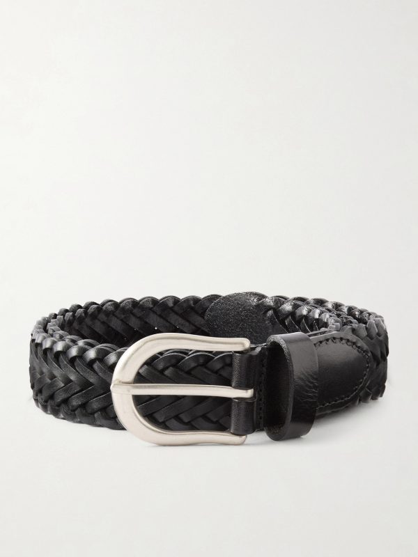 3cm Woven Leather Belt