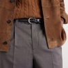 3cm Woven Leather Belt - OU