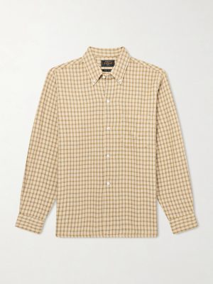 Button-Down Collar Checked Cotton Shirt Button-Down Collar Checked Cotton Shirt