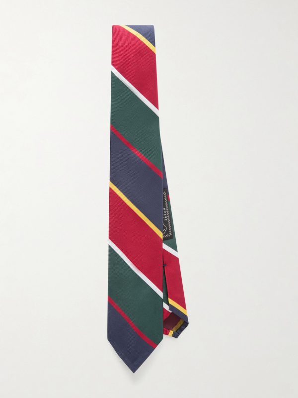 7cm Striped Silk-Twill Tie 7cm Striped Silk-Twill Tie