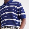 Striped Knitted Cotton Polo Shirt - CU