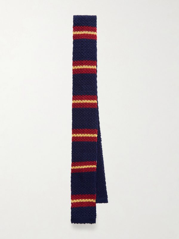 4cm Striped SIlk Tie