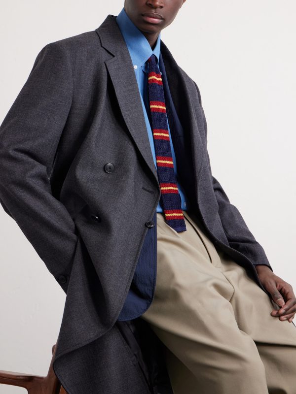 4cm Striped SIlk Tie - OU