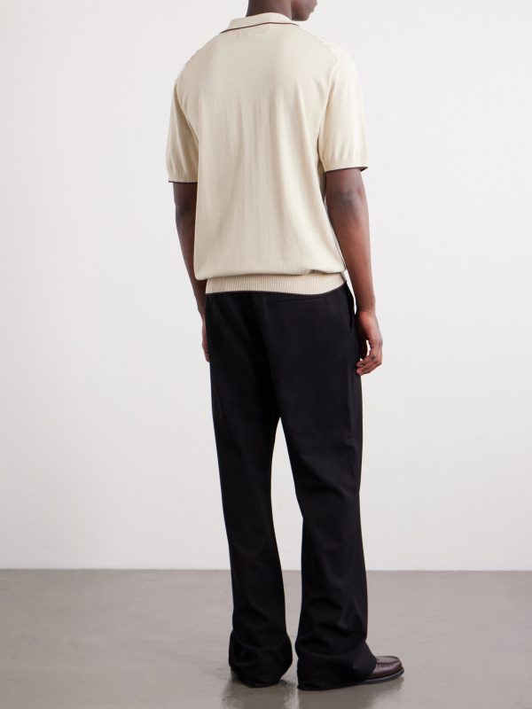 Jacquard-Knit Polo Shirt - BK Jacquard-Knit Polo Shirt - BK