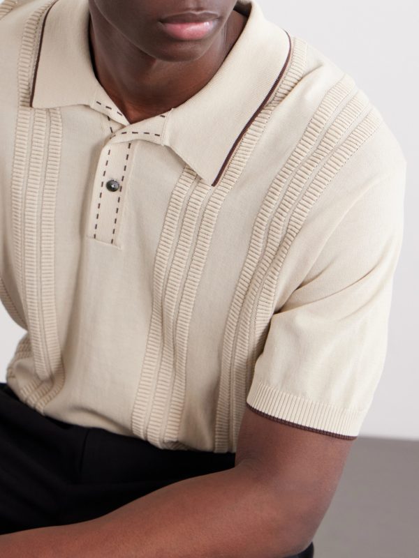 Jacquard-Knit Polo Shirt - CU Jacquard-Knit Polo Shirt - CU