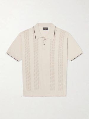 Jacquard-Knit Polo Shirt Jacquard-Knit Polo Shirt