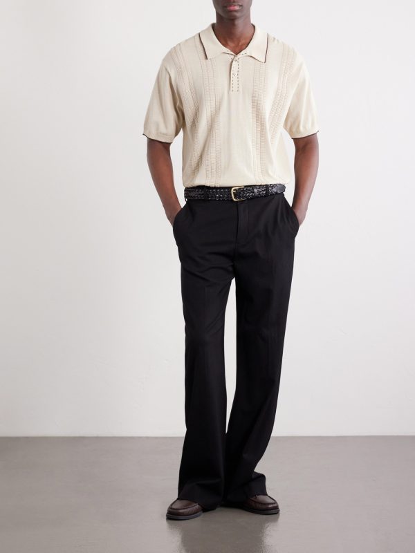 Jacquard-Knit Polo Shirt - OU Jacquard-Knit Polo Shirt - OU