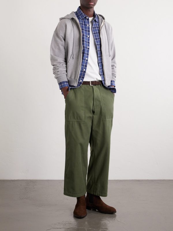 Straight-Leg Cotton Trousers - OU Straight-Leg Cotton Trousers - OU