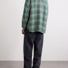 Checked Waffle-Knit Cotton Shirt - BK Checked Waffle-Knit Cotton Shirt - BK